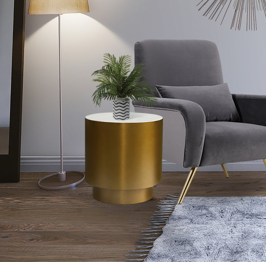 Gold Presley End Table
