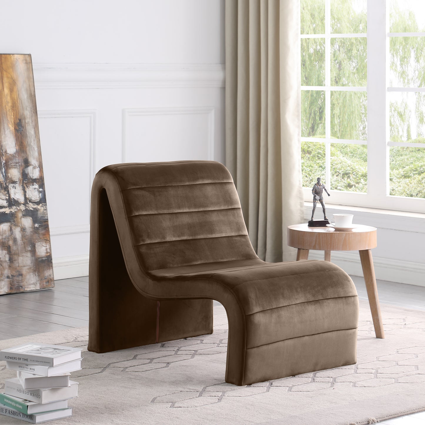 Ivy Velvet Accent Chair