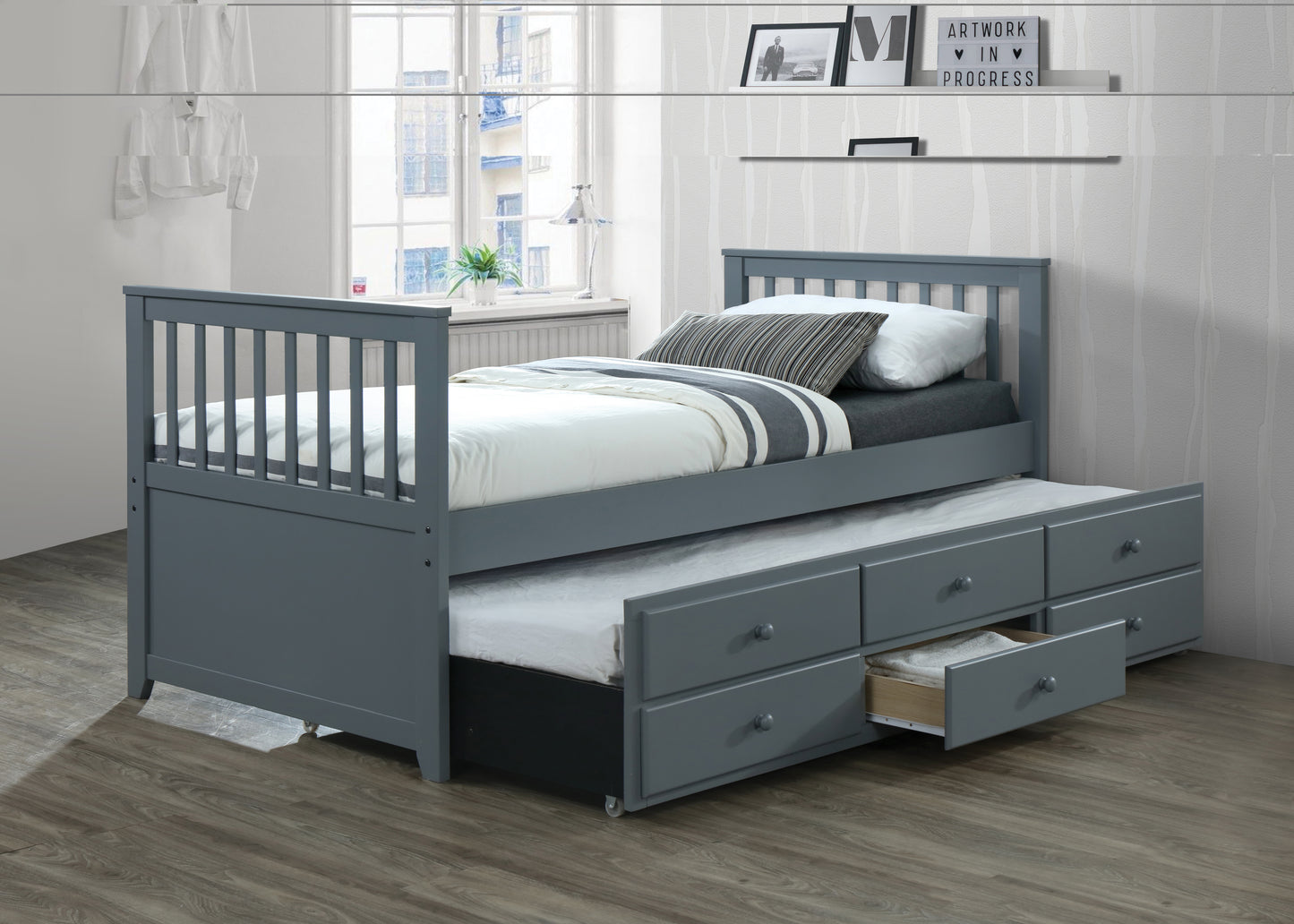 Twin Captains Bed