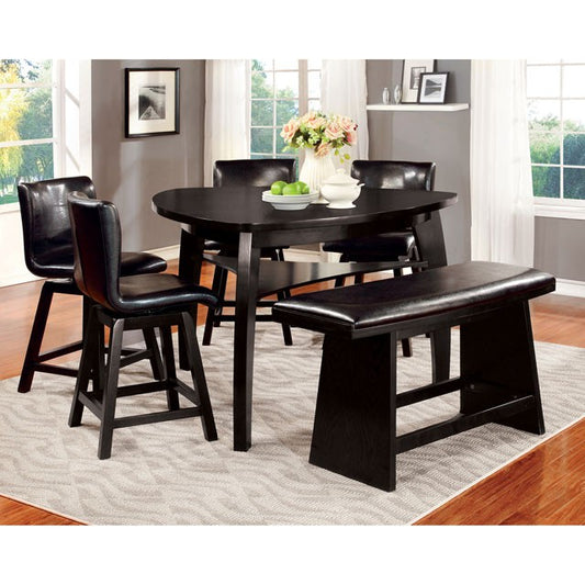 Hurley - 6 Pc Counter Ht Table Set w/ Bench