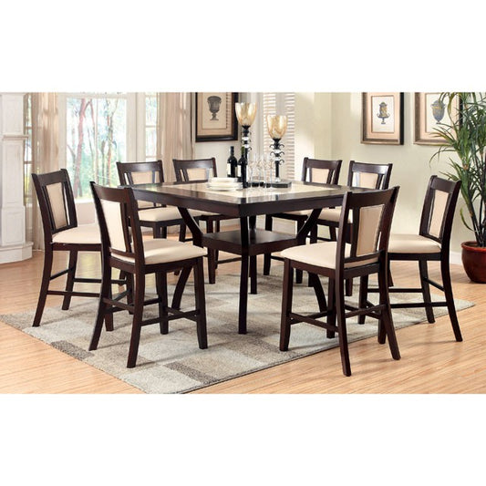 Brent - 9 Pc Counter Ht Table Set
