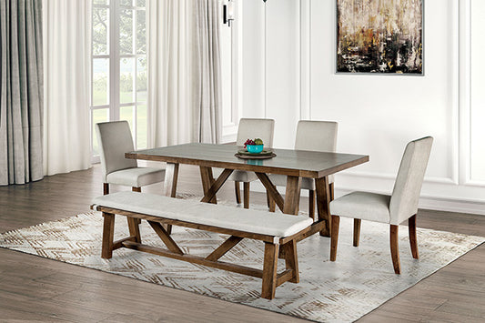 Losone - 6 Pc Dining Table Set w/ Bench