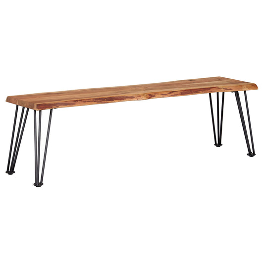 Sherman Wood Dining Bench Natural Acacia