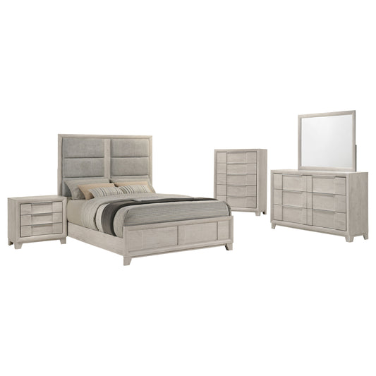 Farre 5-piece Queen Bedroom Set Washed Grey
