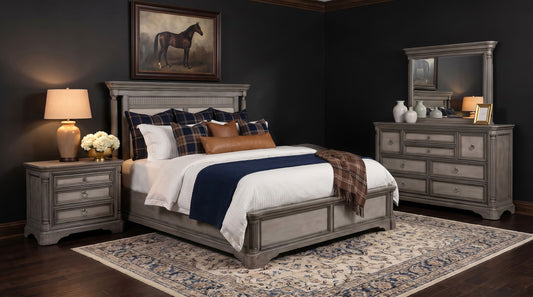 Cresswell 4-piece California King Bedroom Set Weathered Taupe