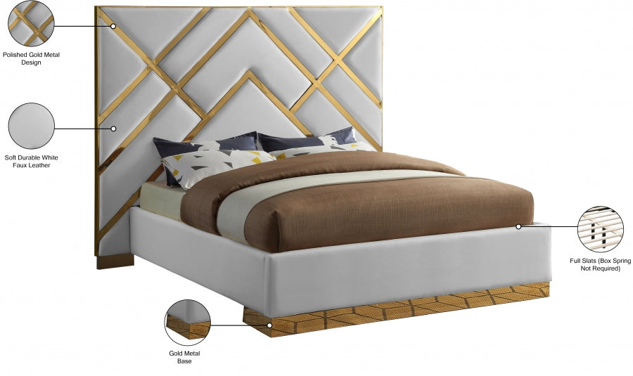 Vector Vegan Leather Queen Bed