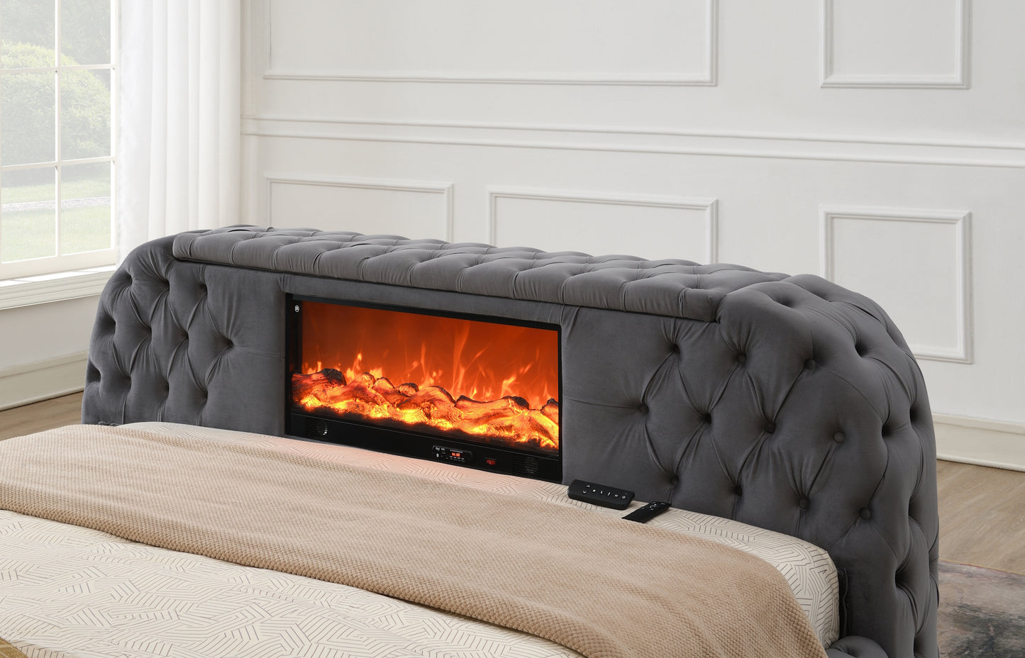 Quinn Velvet Upholstery Beds