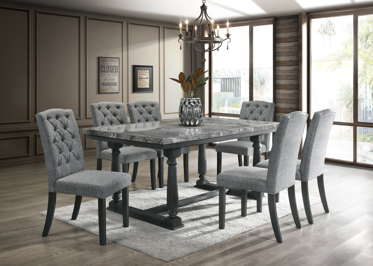 Transitional Dining Set