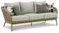 Swiss Valley Outdoor Sofa and  2 Lounge Chairs with Coffee Table and 2 End Tables