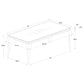 Carone 5-piece 81-inch Rectangular White Glass Dining Set Black