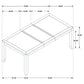 Elodie 5-piece Rectangular Extension Leaf Dining Set Black
