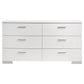 Felicity 6-piece Queen Bedroom Set White High Gloss