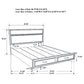 Miranda 51-inch Wood Queen Storage Panel Bed White