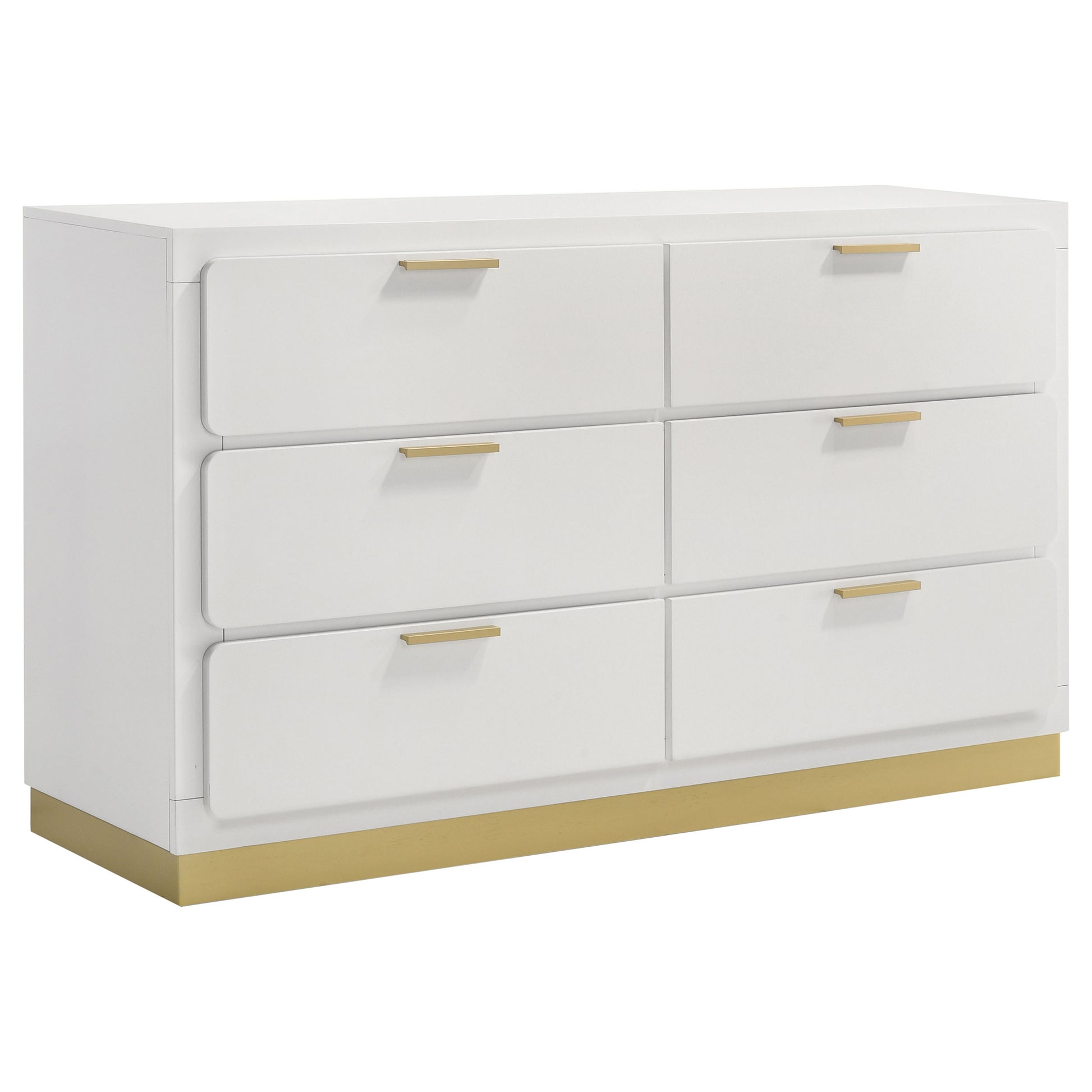 Caraway 6-drawer Dresser White New Age Chicago Furniture Co. Caraway 6-drawer Dresser White New Age Chicago Furniture Co.