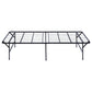 Mabel Metal Twin Mattress Support Platform Bed Black