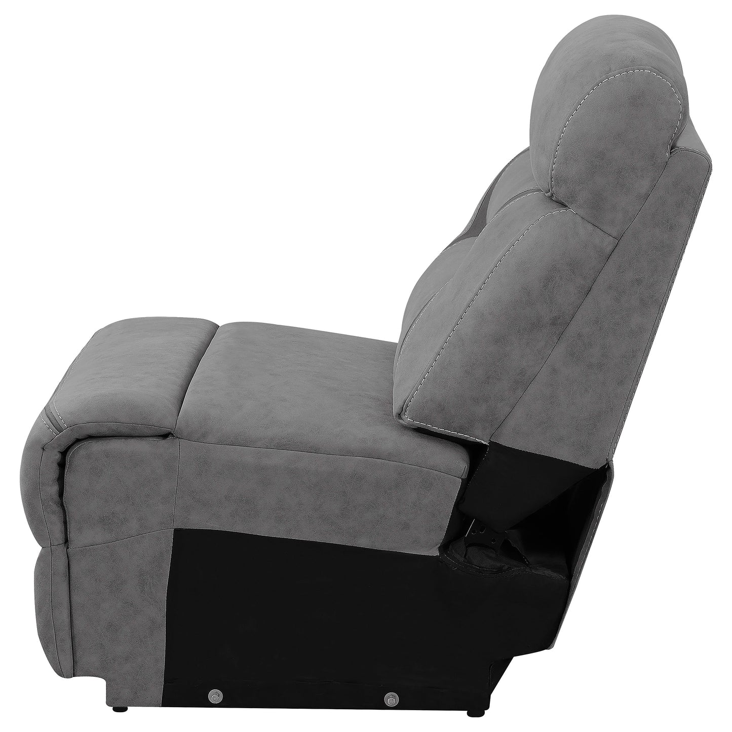 Higgins Modular Sectional Armless Chair Grey