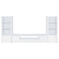 Jude 2-door Engineered Wood 79-inch TV Stand High Gloss White