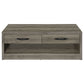 Felix 2-drawer Engineered Wood Coffee Table Grey Driftwood