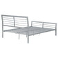 Cooper Metal Twin Open Frame Bed Silver