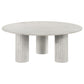Astoria Round Genuine Marble Coffee Table White
