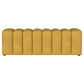 Summer Fabric Upholstered Tufted Accent Bench Mustard Yellow