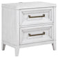 Marielle 2-drawer Nightstand Bedside Table Distressed White