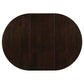 Gabriel Oval 60-inch Extension Leaf Dining Table Cappuccino