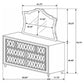Antonella 7-drawer Upholstered Dresser with Mirror Ivory