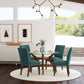 Paxton Upholstered Dining Side Chair Teal Blue (Set of 2)