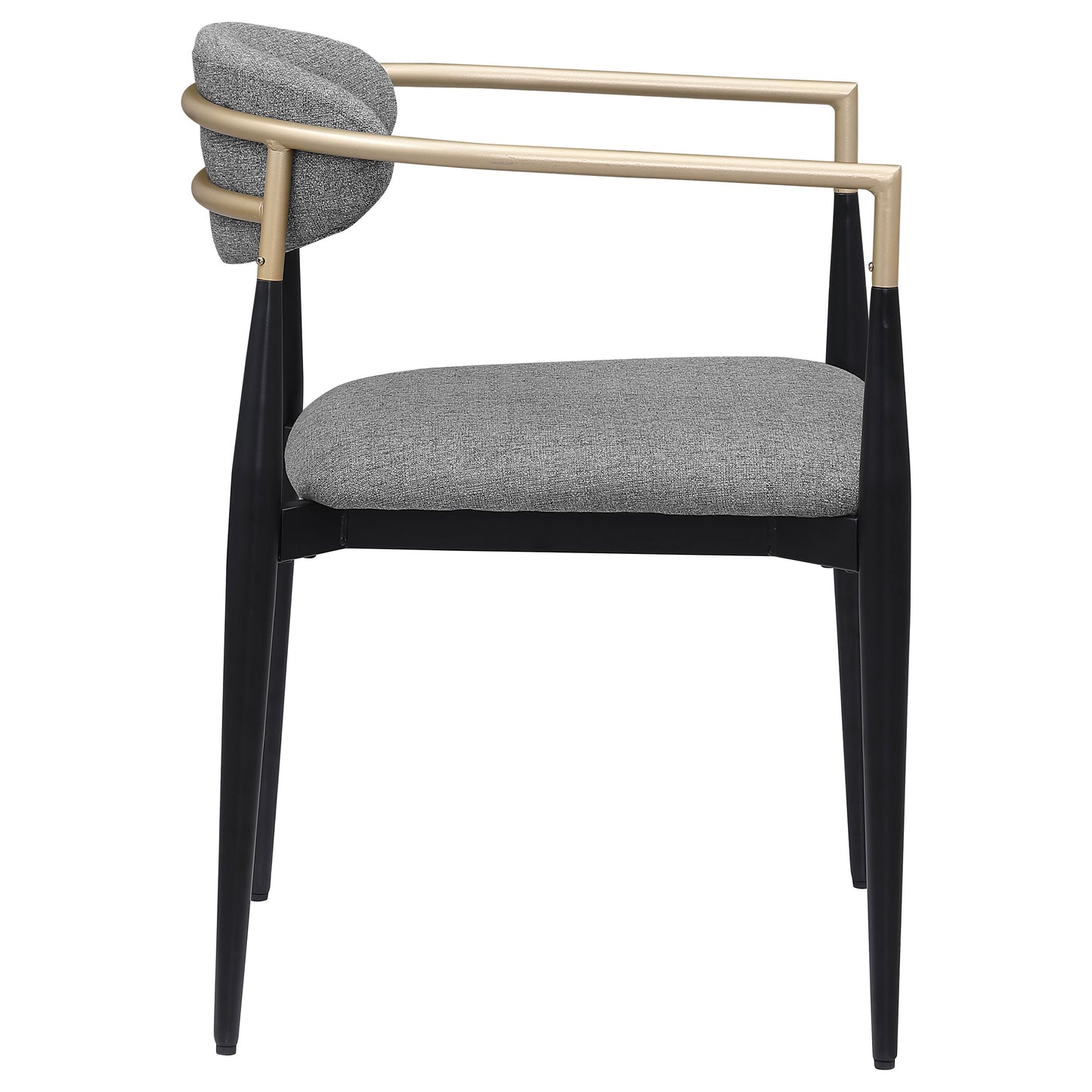 Bradbury Fabric Upholstered Dining Arm Chair Grey (Set of 2)