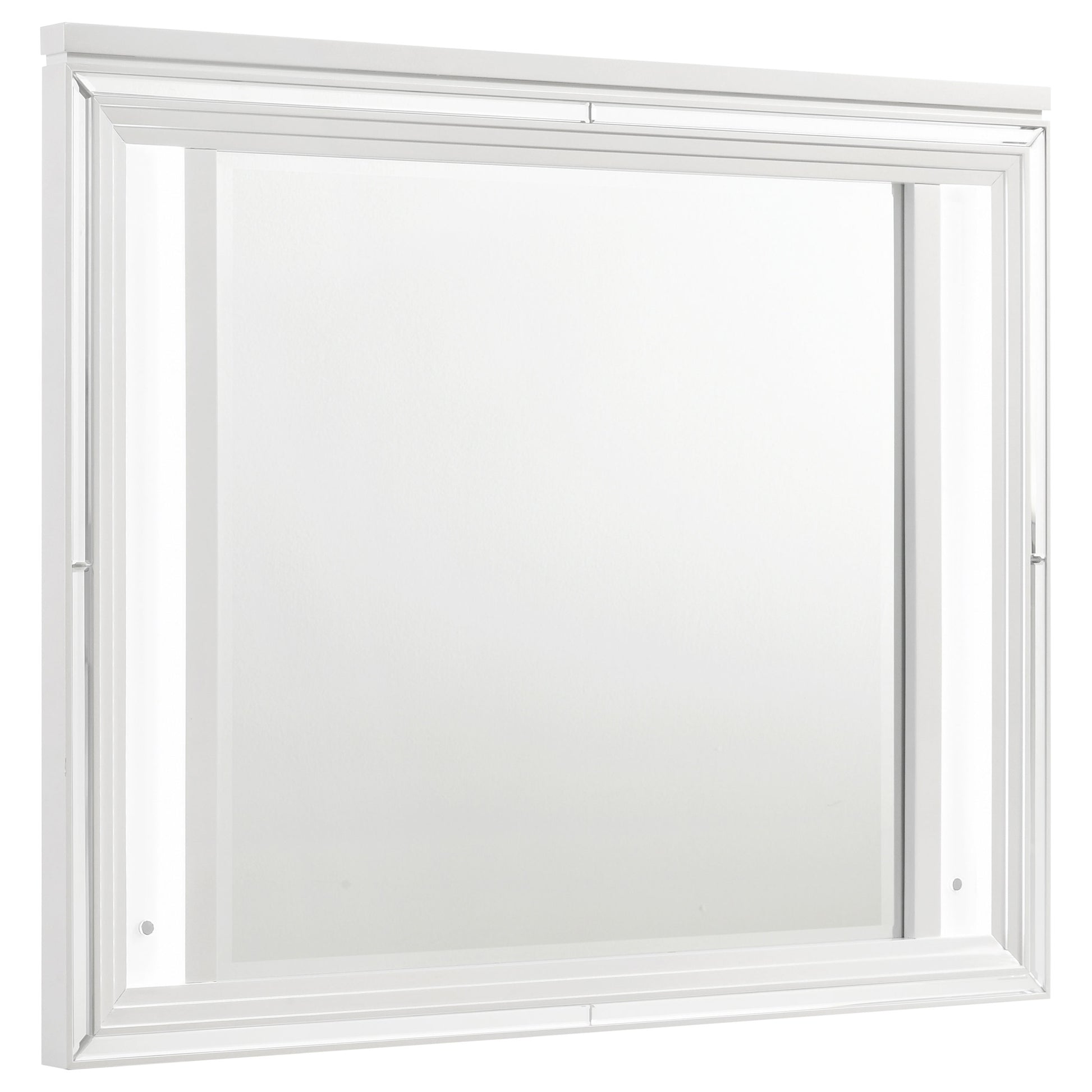 Marmore LED Dresser Mirror White – New Age Chicago Furniture Co