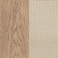 Kailani Cane Counter Height Storage Dining Table Beige Oak