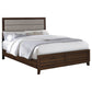 Welsley 50-inch Upholstered Queen Bed Walnut