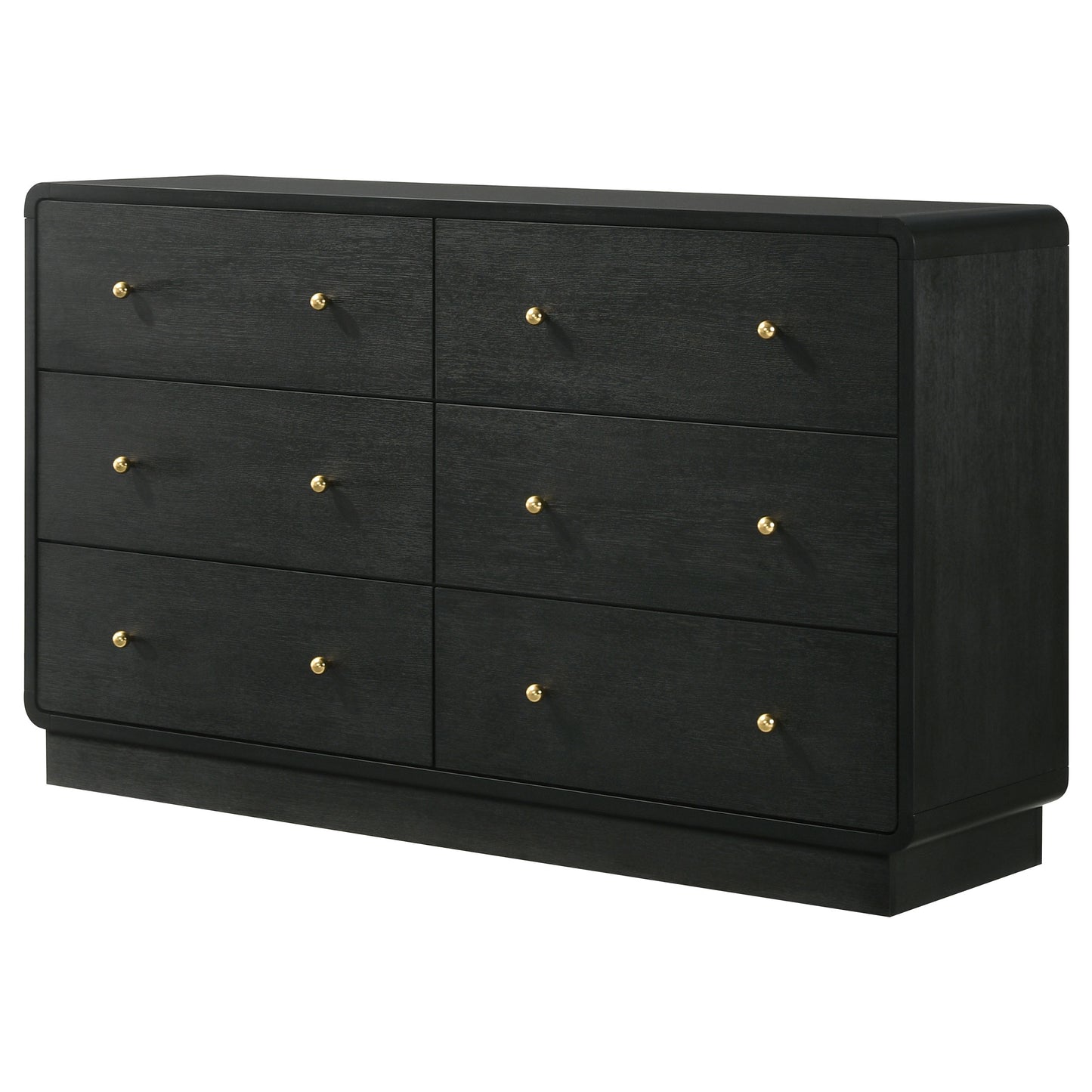 Cavelle 6-drawer Dresser Cabinet Black New Age Chicago Furniture Co. Cavelle 6-drawer Dresser Cabinet Black New Age Chicago Furniture Co.