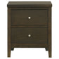 Wilkes 2-drawer Nightstand Bedside Table Dark Cocoa