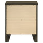 Wilkes 2-drawer Nightstand Bedside Table Dark Cocoa