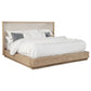 Kailani 52-inch Queen Wingback Bed Beige Oak