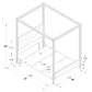 Zimmerlee 89-inch Metal Eastern King Canopy Bed Rust Brown