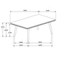 Onslow 59-inch Rectangular Wood Dining Table Dark Brown