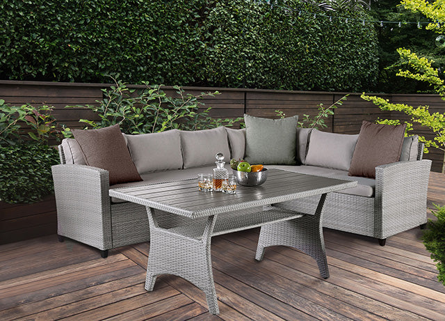 Kimana - 3 PC. Patio Dining Set