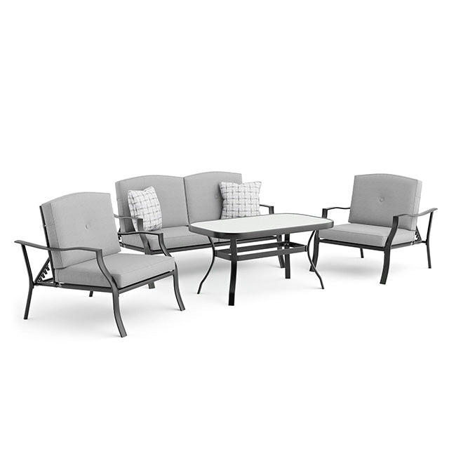 Adele - 5 Pc. Conversation Set w/ Adjustable Chairs