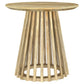 Touhy 3-piece Round Coffee and End Table Set Natural Mango
