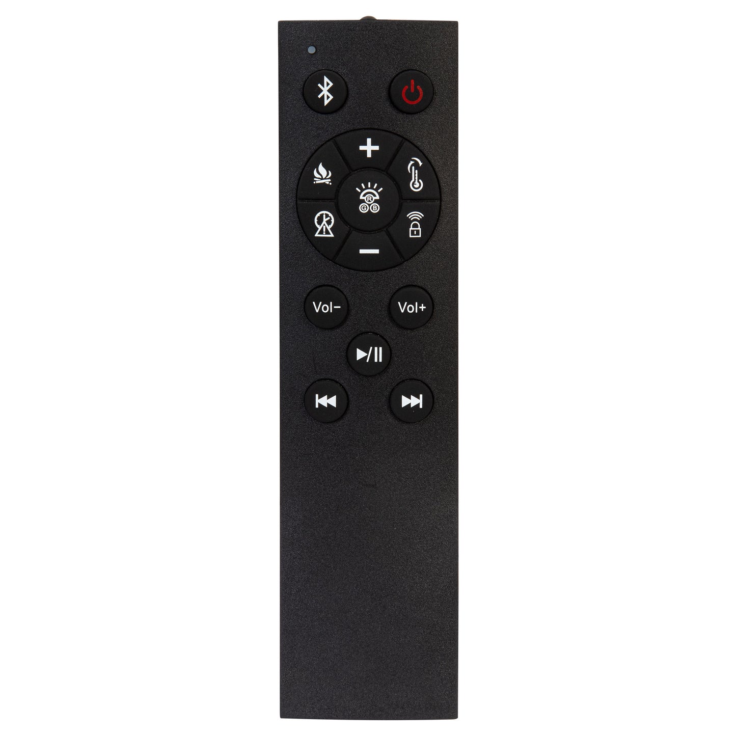 Preston Upholstered Queen Audio Flame Visualizer Bed Dark Blue