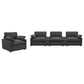 Collins 5-Piece Power Reclining Home Theater Seating Dark Grey