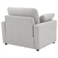 Collins Upholstered Power Recliner Chair Grey
