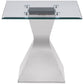 Jenny 3-piece Rectangular Coffee and End Table Set Chrome