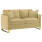 Corliss 3-piece Velvet Upholstered Sofa Set Camel