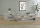 Felix 2-piece Coffee and End Table Set Grey Driftwood
