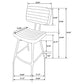Partridge 7-piece Counter Dining Set Sheesham and Camel