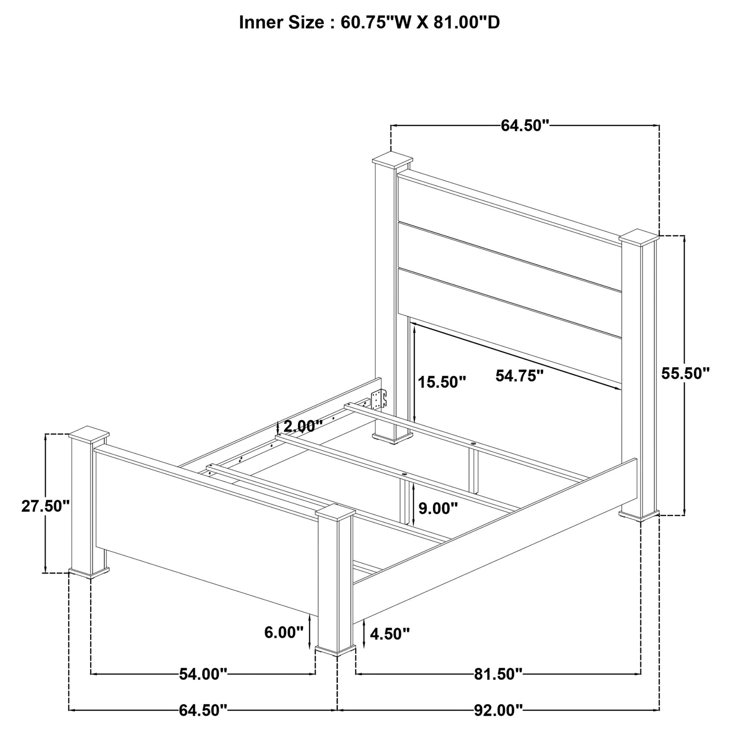 Oakglen 5-piece Queen Bedroom Set Weathered Oak